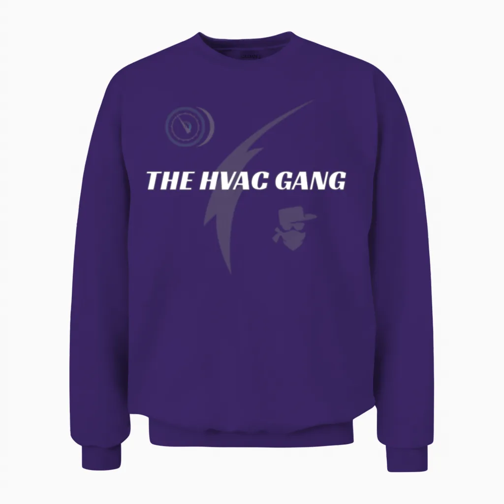 The Hvac Gang Unisex Sweatshirt in Purple
