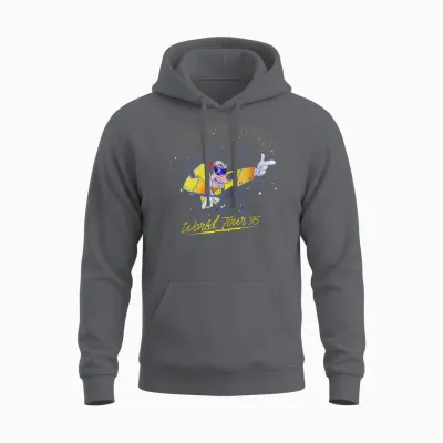 Disney a Goofy Movie Powerline Stand Out World Tour '95 Unisex Hoodie - Charcoal