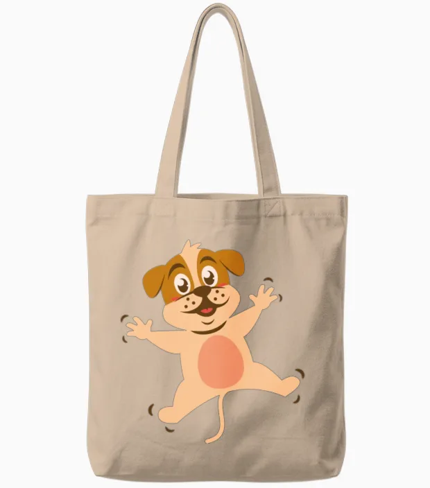 Funny Animal Tote Bags in Natural