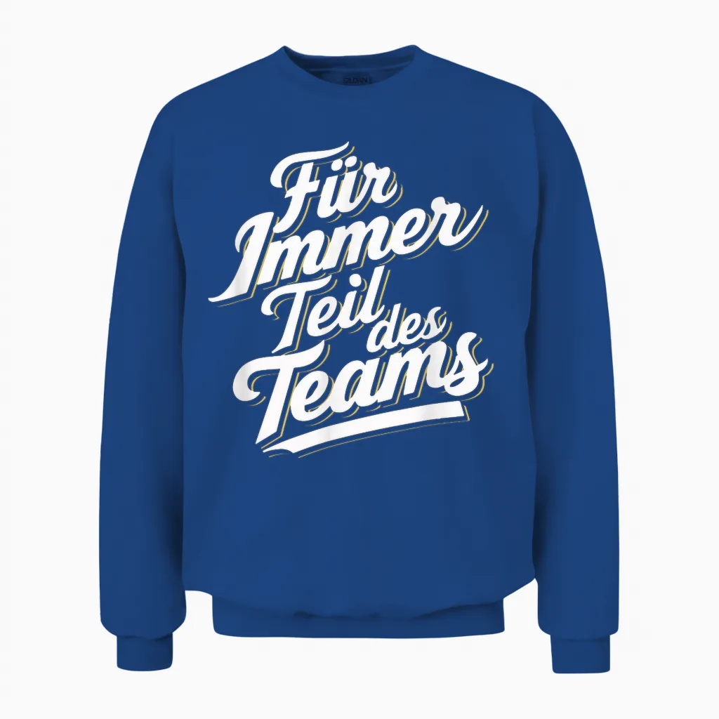 Für Immer Teil - Trainer Abschied Ruhestand Danke Fußball Unisex Sweatshirt in Royal