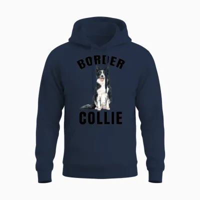 Border Collie Lover's - Gift Border Collie Unisex Hoodie - Navy