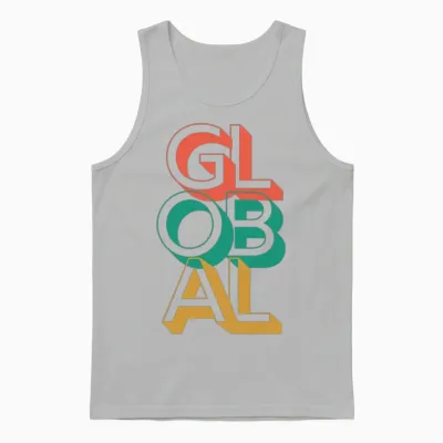 Retro Global Unisex Tank Top - Ash