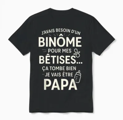 I Will Be Dad Funny Future Father Unisex T-Shirt - Black