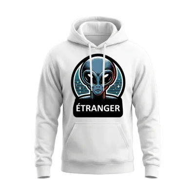 Stranger Unisex Hoodie - White