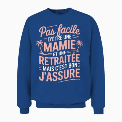 Granny Retired Woman Funny Funny Retirement Gift Unisex Sweatshirt - Royal