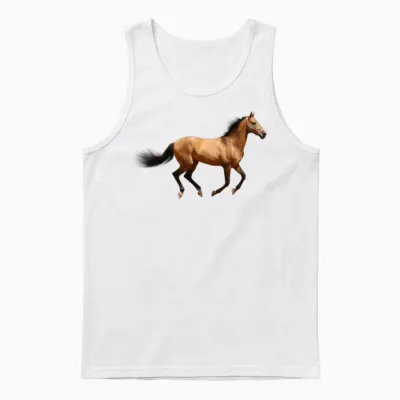 Horse Unisex Tank Top - White