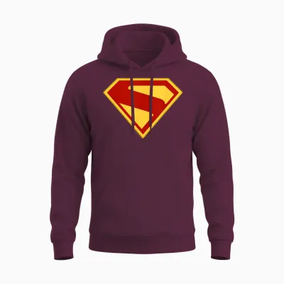 Superman (2025) Logo Unisex Hoodie - Maroon
