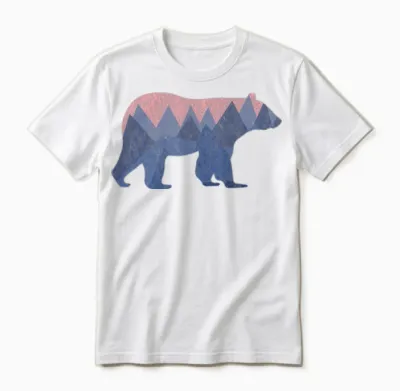 Mountain Bear Unisex T-Shirt - White