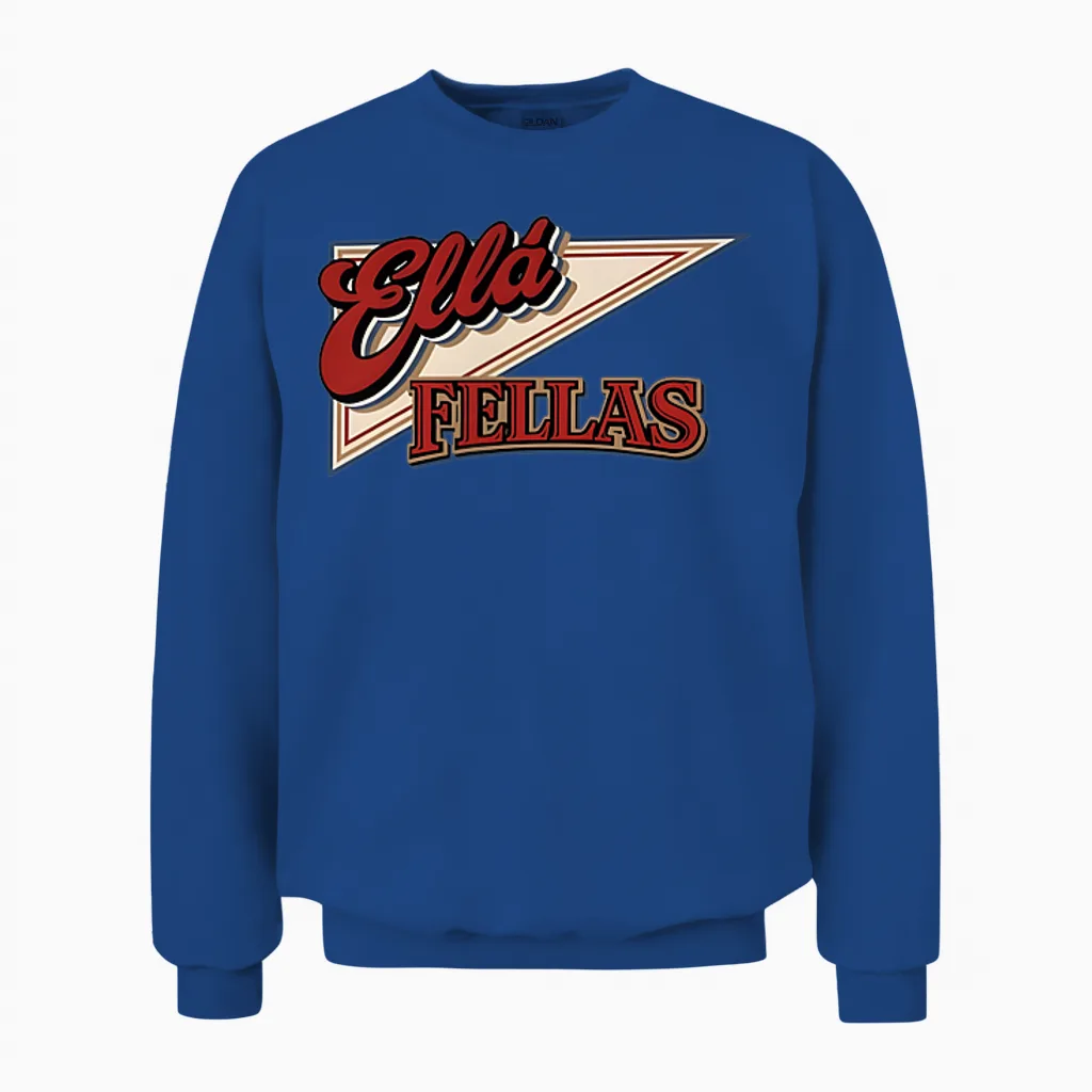 Ella Surname Funny Retro Vintage 80s 90s Gifts for Men Women Unisex Sweatshirt in Royal