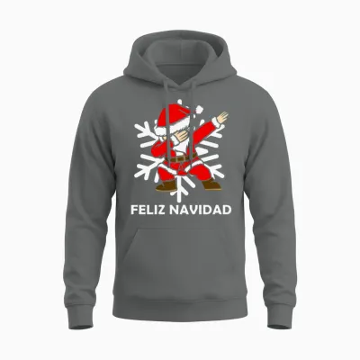 Feliz Navidad Unisex Hoodie - Graphite Heather