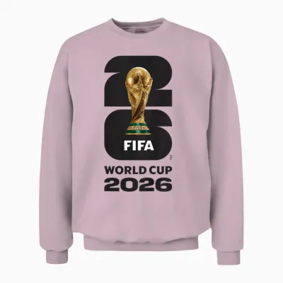 Kinder Fifa World Cup26 Fifa Gold Trophäe Unisex Sweatshirt - Light Pink