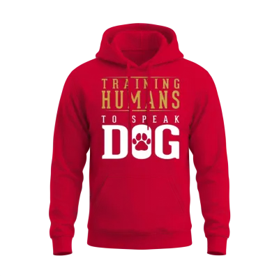 Dog Trainer Funny Dog Agility Training Unisex Hoodie - Red