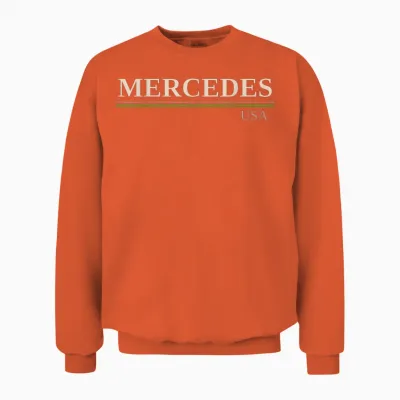 Mercedes United States T-Shirt, Black, S Unisex Sweatshirt - Orange