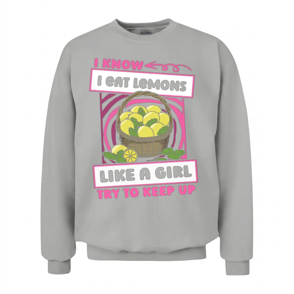 Lemons Funny Unisex Sweatshirt - Ash