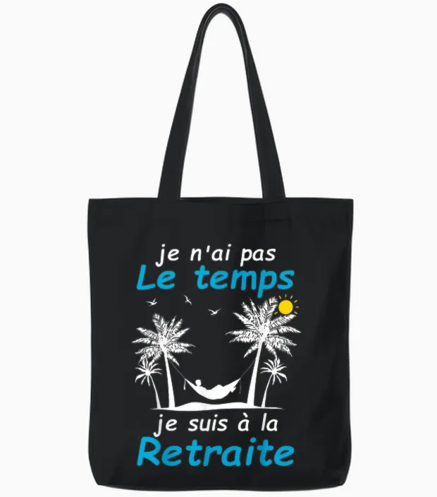 Retirement Gift Idea for Men Women Funny Retirement T-Shirt, Black, S Tote Bags in Black