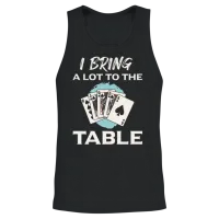 Funny Contract Bridge Player Unisex Tank Top - Black – 2