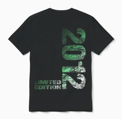 14. Geburtstag 2012 Limited Edition Junge Mädchen Unisex T-Shirt - Black