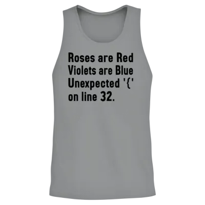 It Humor Design Coding Unisex Tank Top - Sport Grey