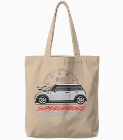Superchargerd Pure Silver Tote Bags - Natural