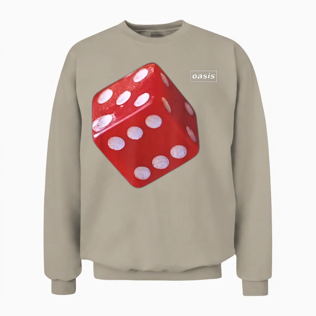 Oasis Amazon Exclusive Be Here Now 97' Dice Unisex Sweatshirt in Sand