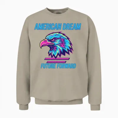 Neon Eagle American Dream Unisex Sweatshirt - Sand