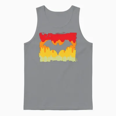 Bat Retro Unisex Tank Top - Sport Grey