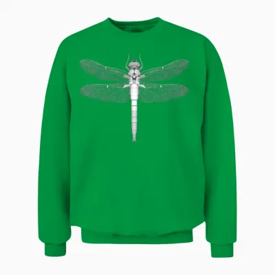 Dragonfly Insect Motif Wings Insects Dragonflies Unisex Sweatshirt - Irish Green