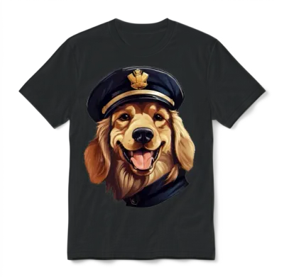 Dogs Police Unisex T-Shirt - Black