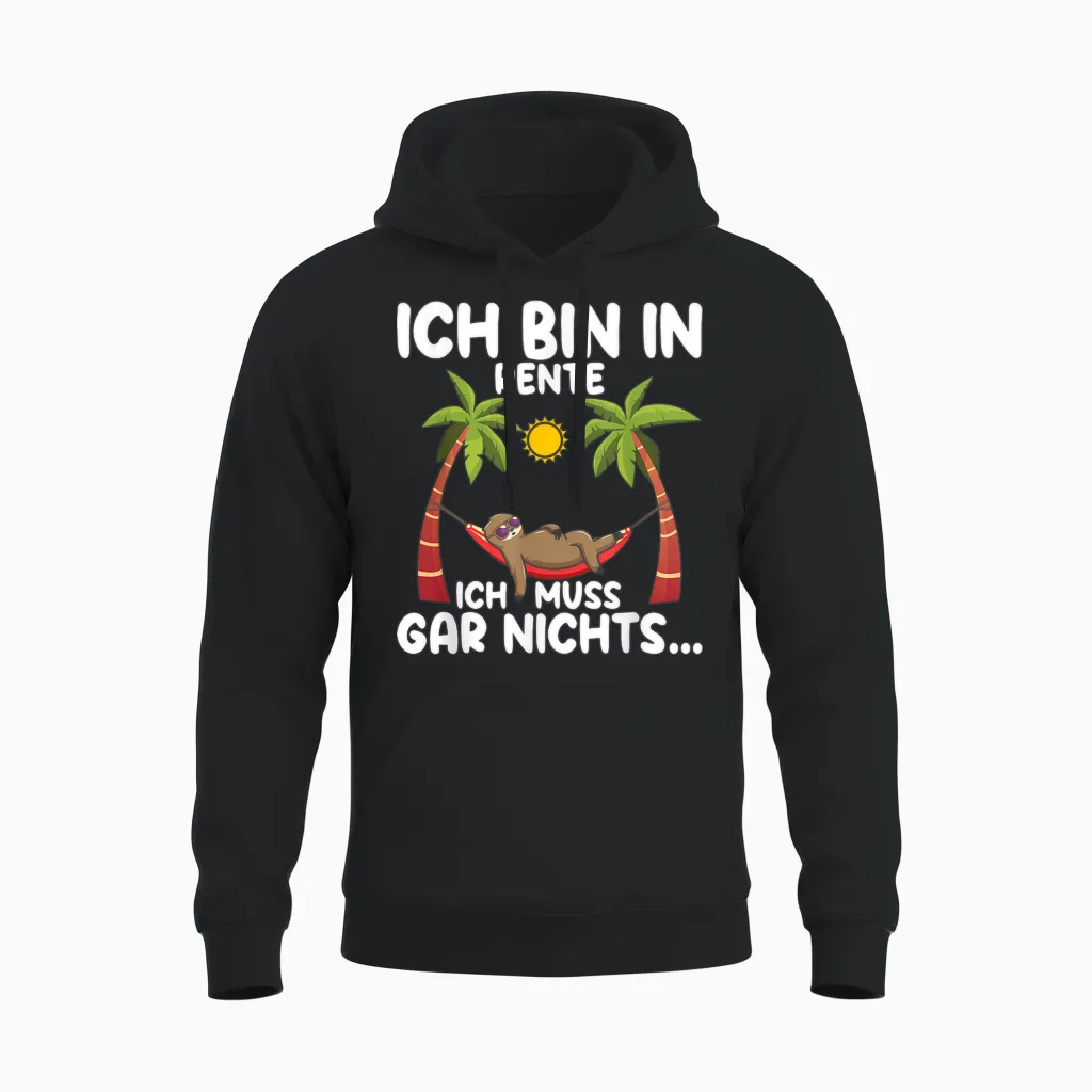 Lustige Renten Sprüche Kleidung Für Rentner Women's Sloth T-Shirt Black S Eu 38/40 Unisex Hoodie in Black