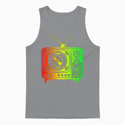Retro Tv - Oldschool Vibes Unisex Tank Top - Sport Grey