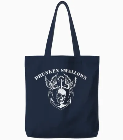 Drunken Swallows - Love St. Pauli Tote Bags - Navy