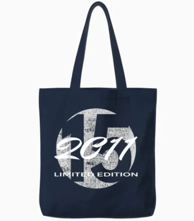 15. Geburtstag Mädchen Junge 15 Jahre 2011 Lustig Geschenk Tote Bags - Navy