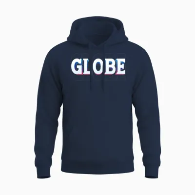 Retro - Globe Unisex Hoodie - Navy