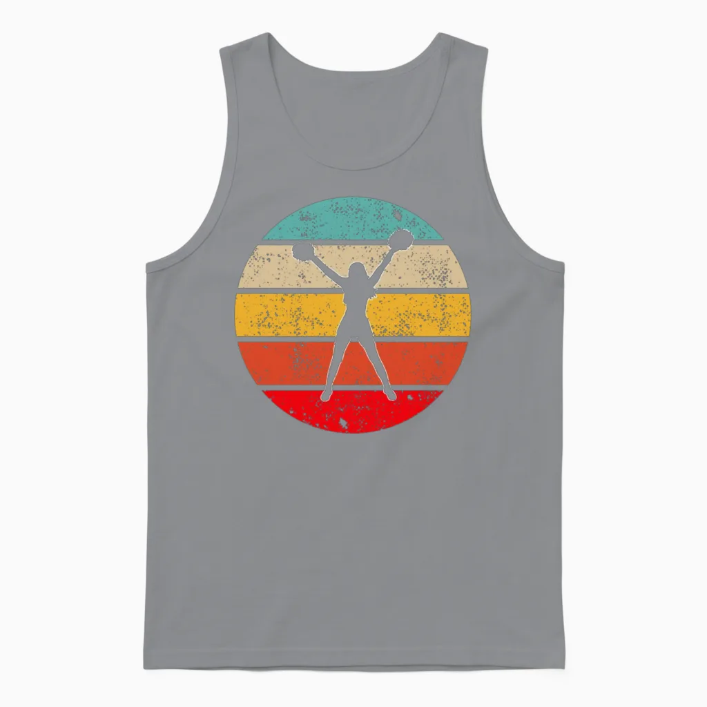 Cheerleading Retro Unisex Tank Top in Sport Grey