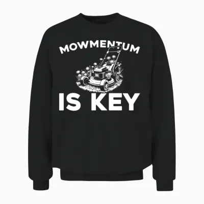 Lawn Mower Lawn Mowing Unisex Sweatshirt - Black