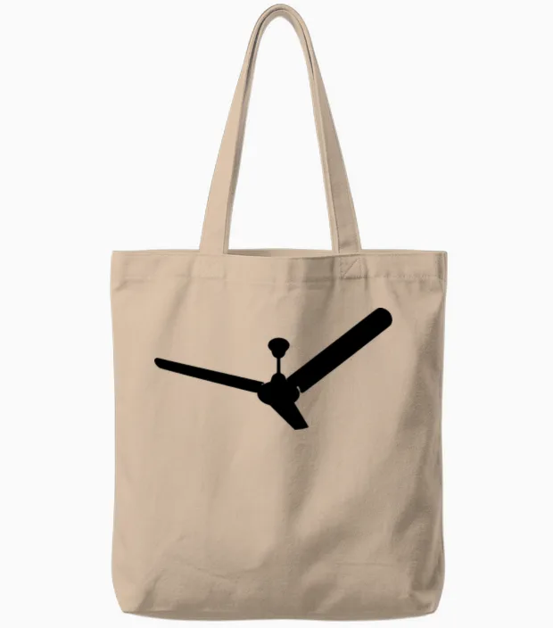 Fan Big Tote Bags in Natural