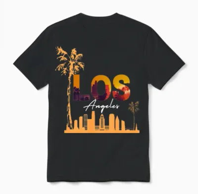 Los Angeles Unisex T-Shirt - Black