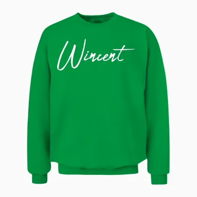 Beautiful Handwritten Font Wincent Calligraphy Unisex Sweatshirt - Irish Green