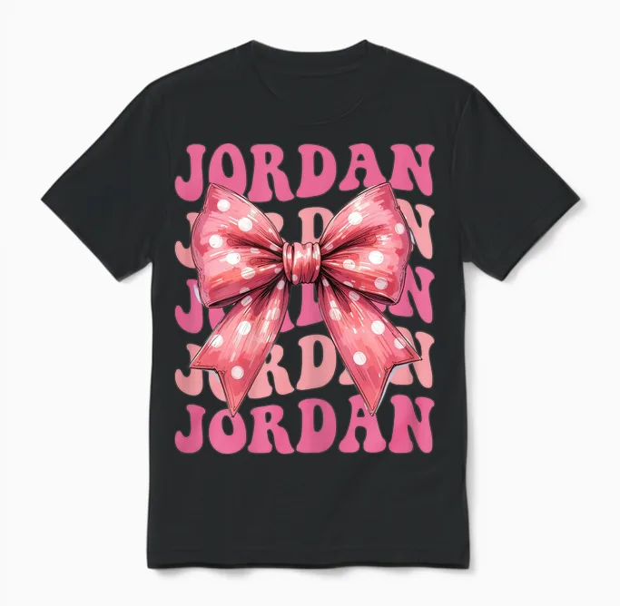 Jordan Knot Beautiful Aesthetic for Women and Girls Unisex T-Shirt in Black