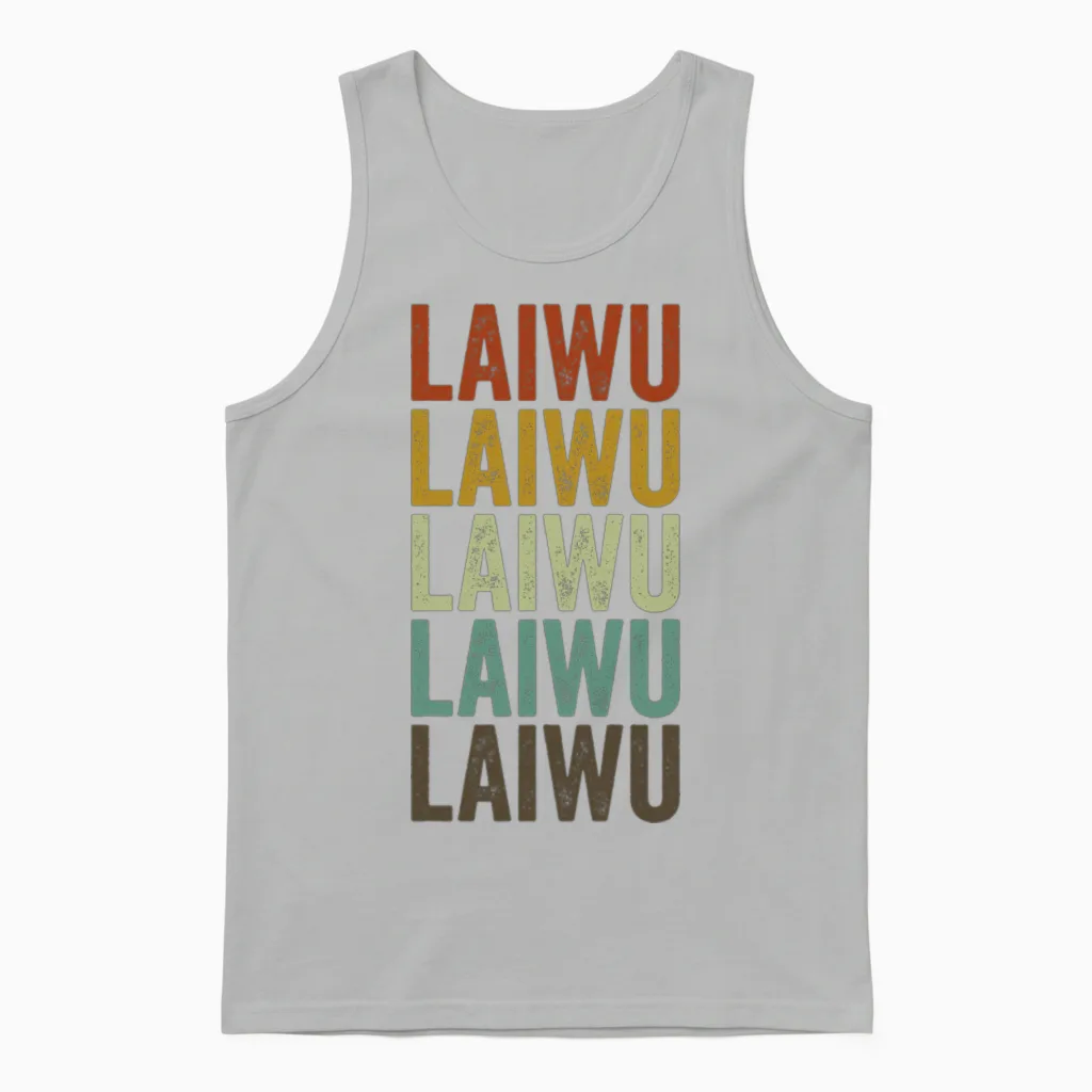 Laiwu China Retro Vintage Unisex Tank Top - Ash