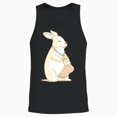 Lucky Human Foot Unisex Tank Top - Black