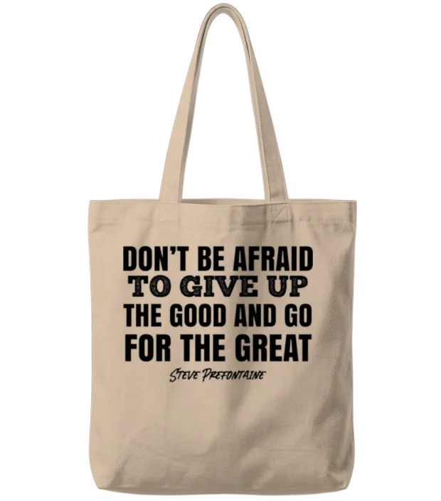 Steve Prefontaine Quotes Motivation Tote Bags - Natural
