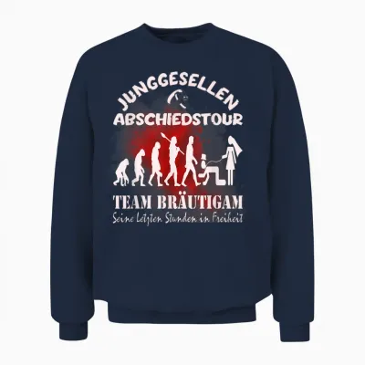 Team Groom Poltern Stag Party Jga Unisex Sweatshirt - Navy