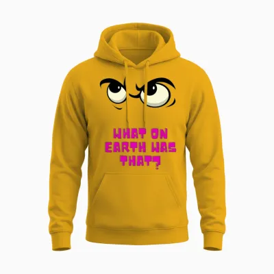 Funny Eyes Unisex Hoodie - Gold