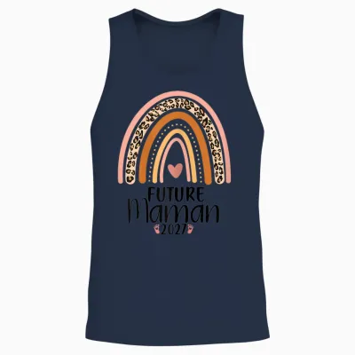 Femme Tee Shirt Future Maman 2027 Maman En 2027 Unisex Tank Top - Navy