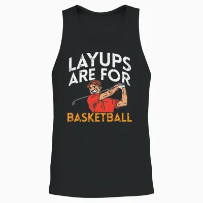 Funny Golf Gifts Unisex Tank Top - Black