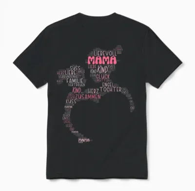 Partner Look Mother Daughter Family Mum Daughter Mother's Day T-Shirt, Black Unisex T-Shirt - Black