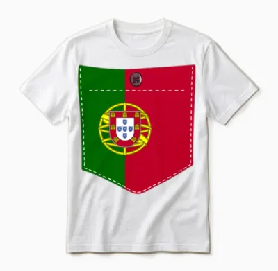 T-Shirt Drapeau Du Portugal - T-Shirt Portugal - Femme - Homme Manche Longue Unisex T-Shirt - White