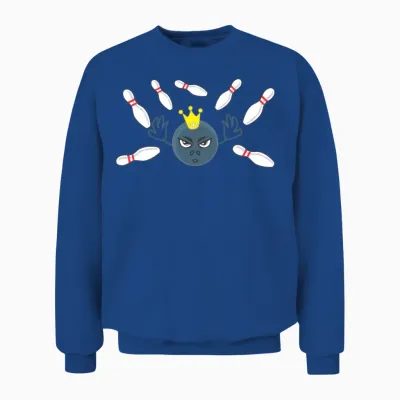 Funny Bowling Unisex Sweatshirt - Royal