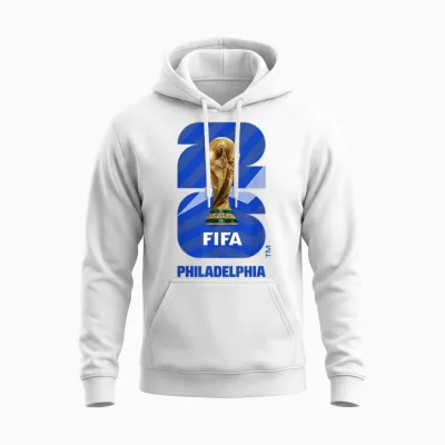 Fifa World Cup26 Philadelphia Trophy Color Unisex Hoodie - White